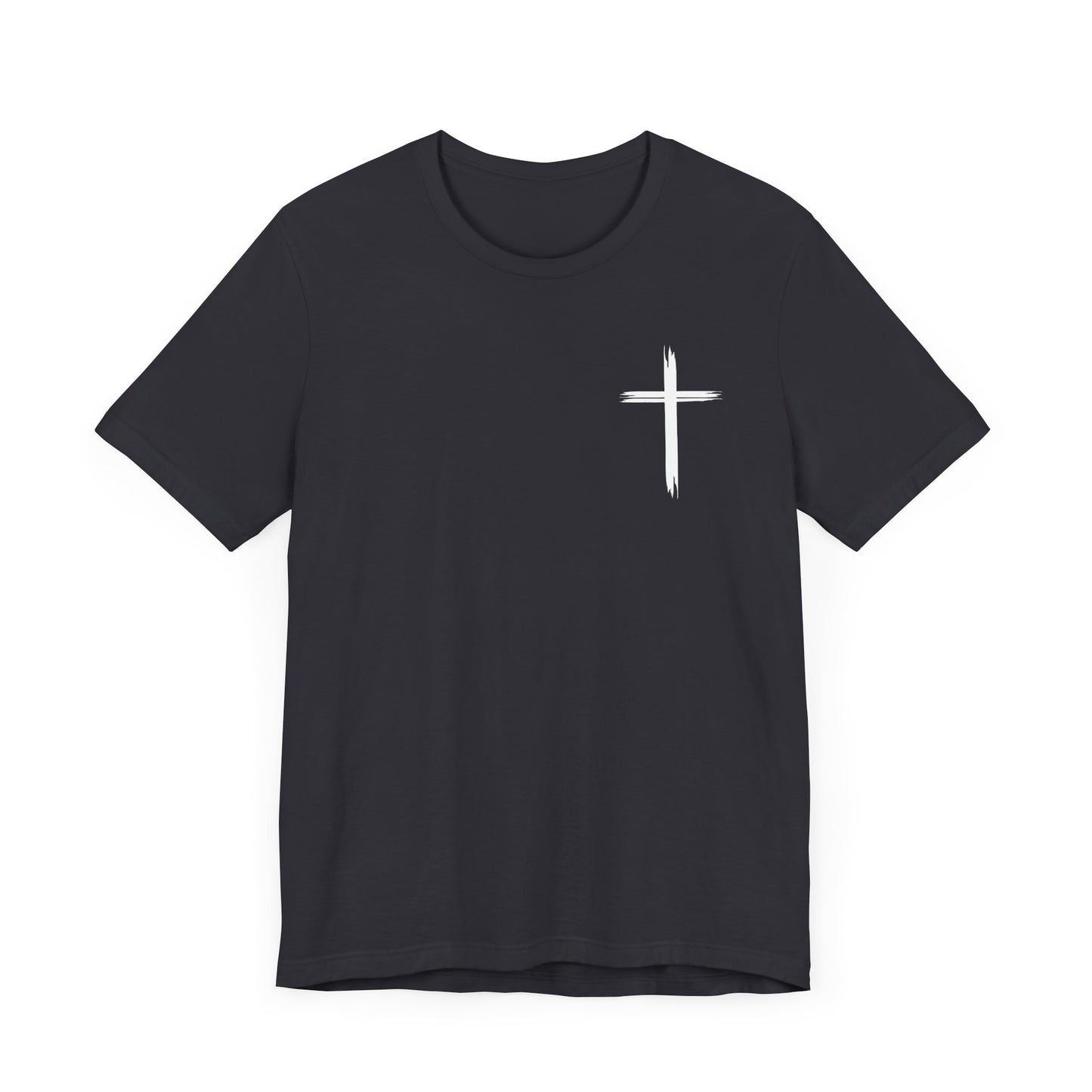 Cross front | Jesus sunburst back - Unisex Jersey Short Sleeve Tee