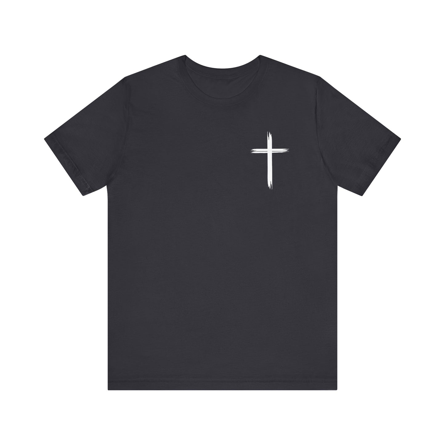 Cross front | Jesus sunburst back - Unisex Jersey Short Sleeve Tee