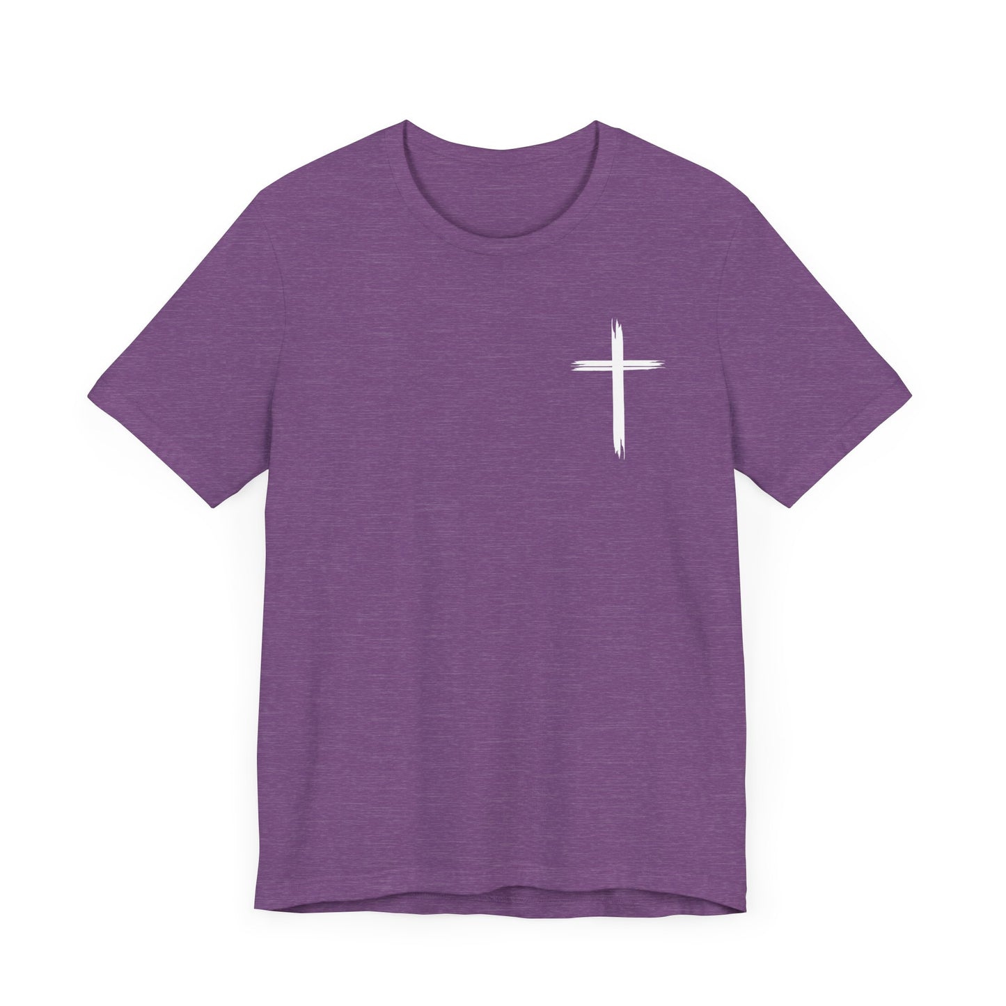 Cross front | Jesus sunburst back - Unisex Jersey Short Sleeve Tee