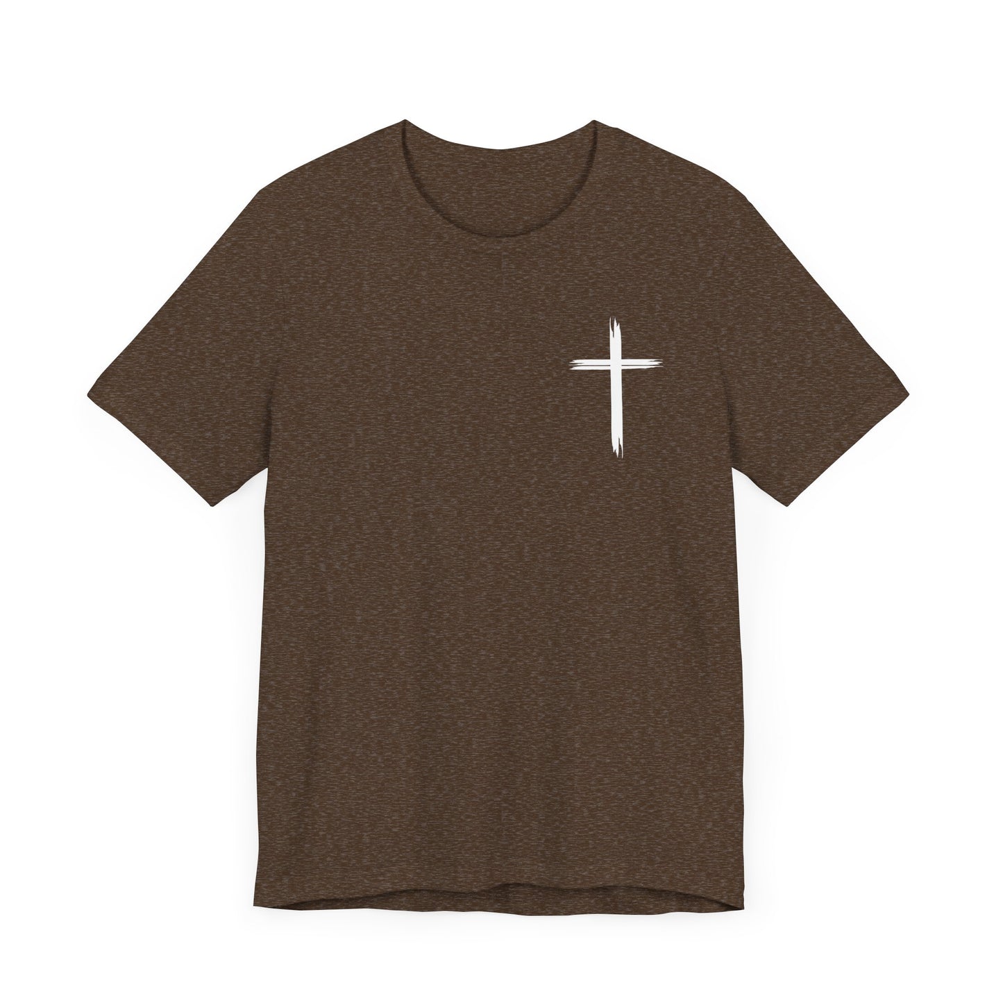Cross front | Jesus sunburst back - Unisex Jersey Short Sleeve Tee