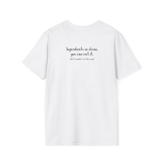 Unisex Softstyle T-Shirt w/back writing