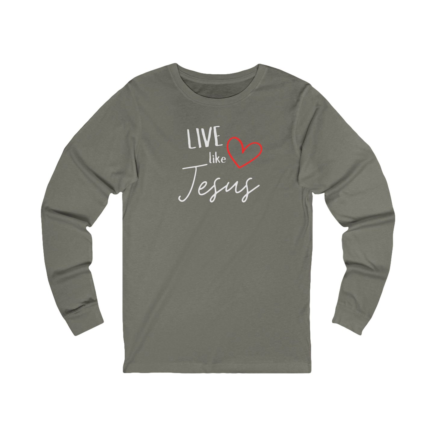 'Live like Jesus' - Unisex Jersey Long Sleeve Tee