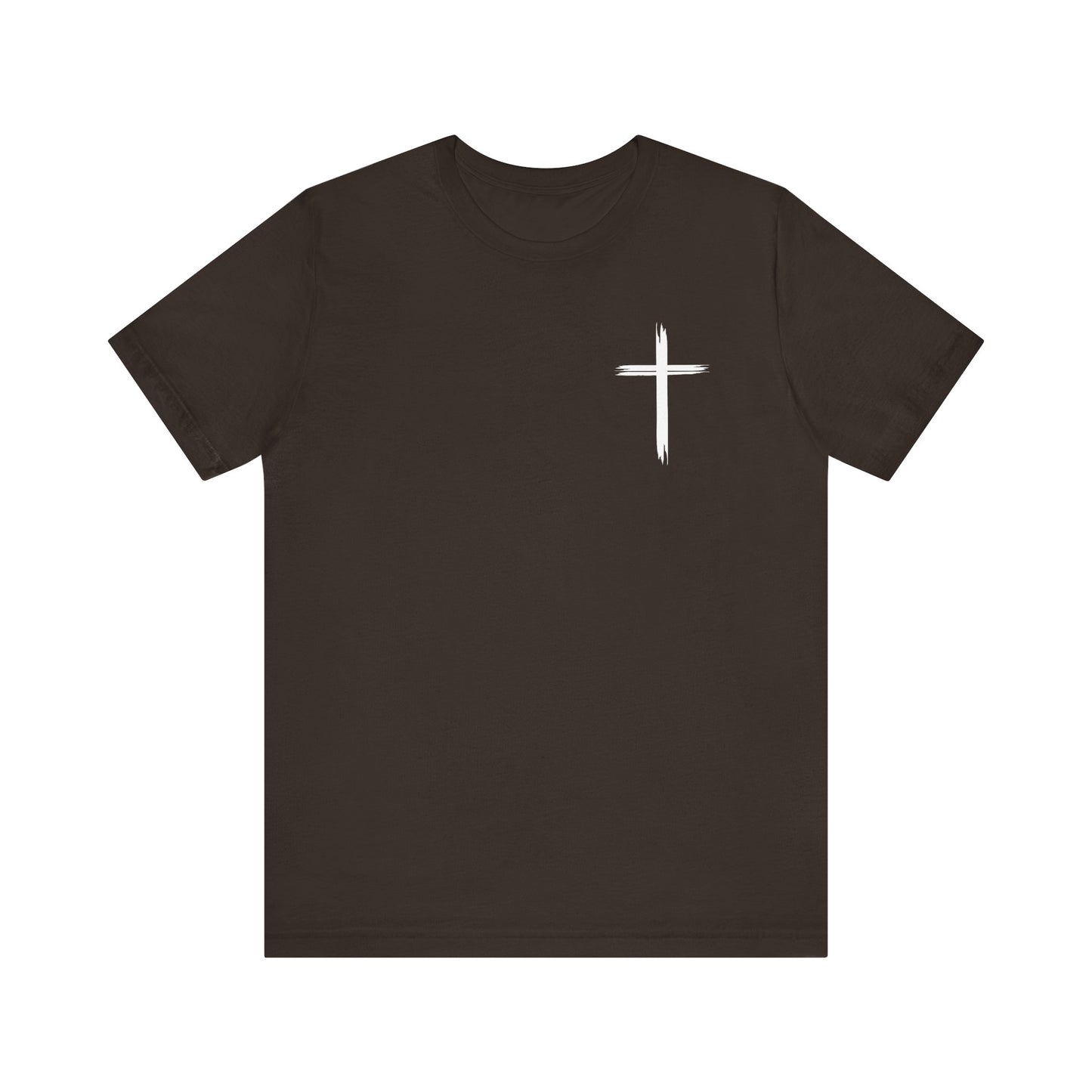 Cross front | Jesus sunburst back - Unisex Jersey Short Sleeve Tee