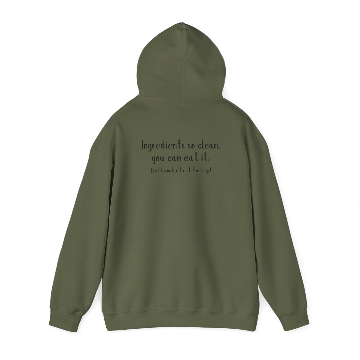 Unisex Heavy Blend™ Hooded Sweatshirt w/ back writing