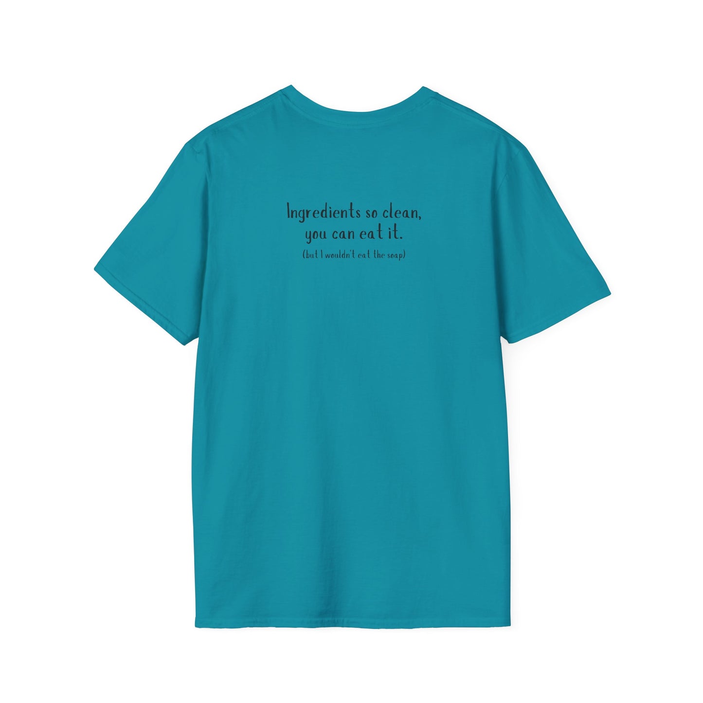 Unisex Softstyle T-Shirt w/back writing