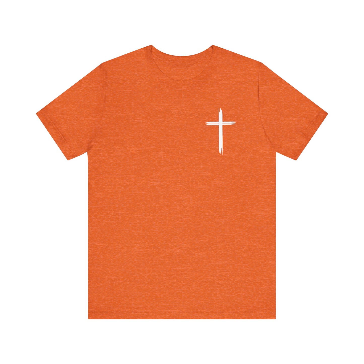 Cross front | Jesus sunburst back - Unisex Jersey Short Sleeve Tee