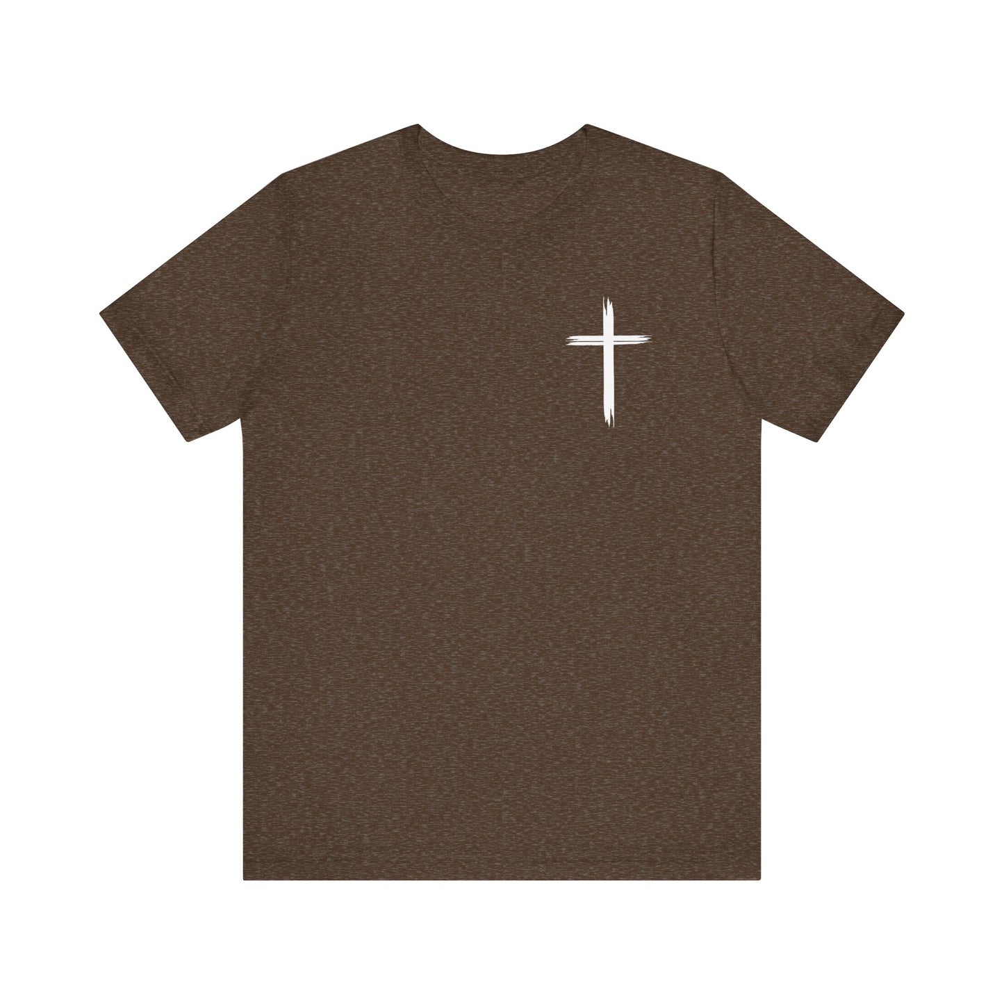 Cross front | Jesus sunburst back - Unisex Jersey Short Sleeve Tee