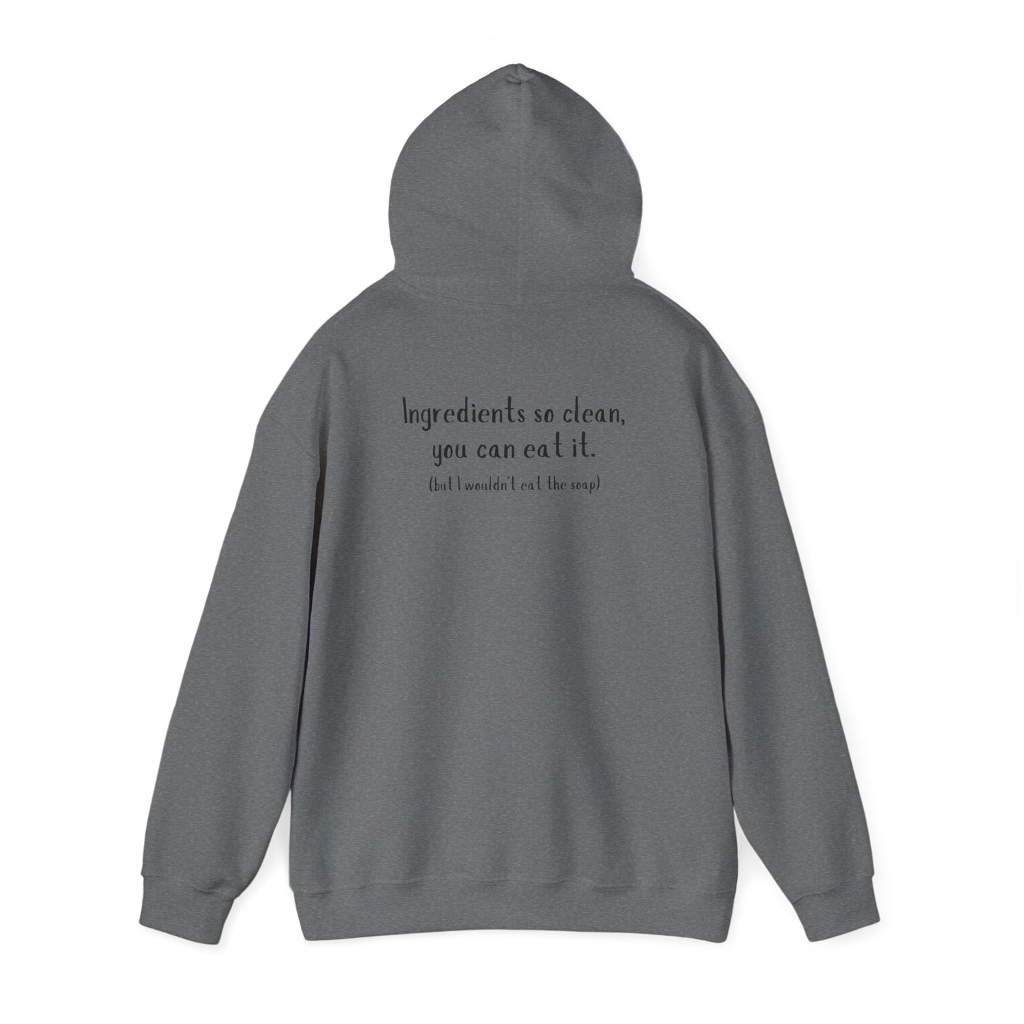 Unisex Heavy Blend™ Hooded Sweatshirt w/ back writing