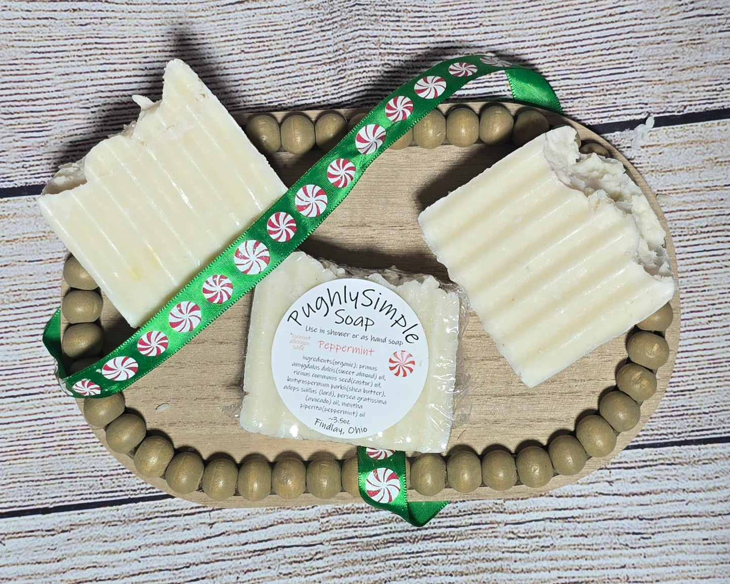 Peppermint Soap - coconut allergen friendly**