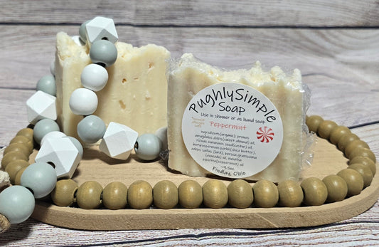 Peppermint Soap - coconut allergen friendly**