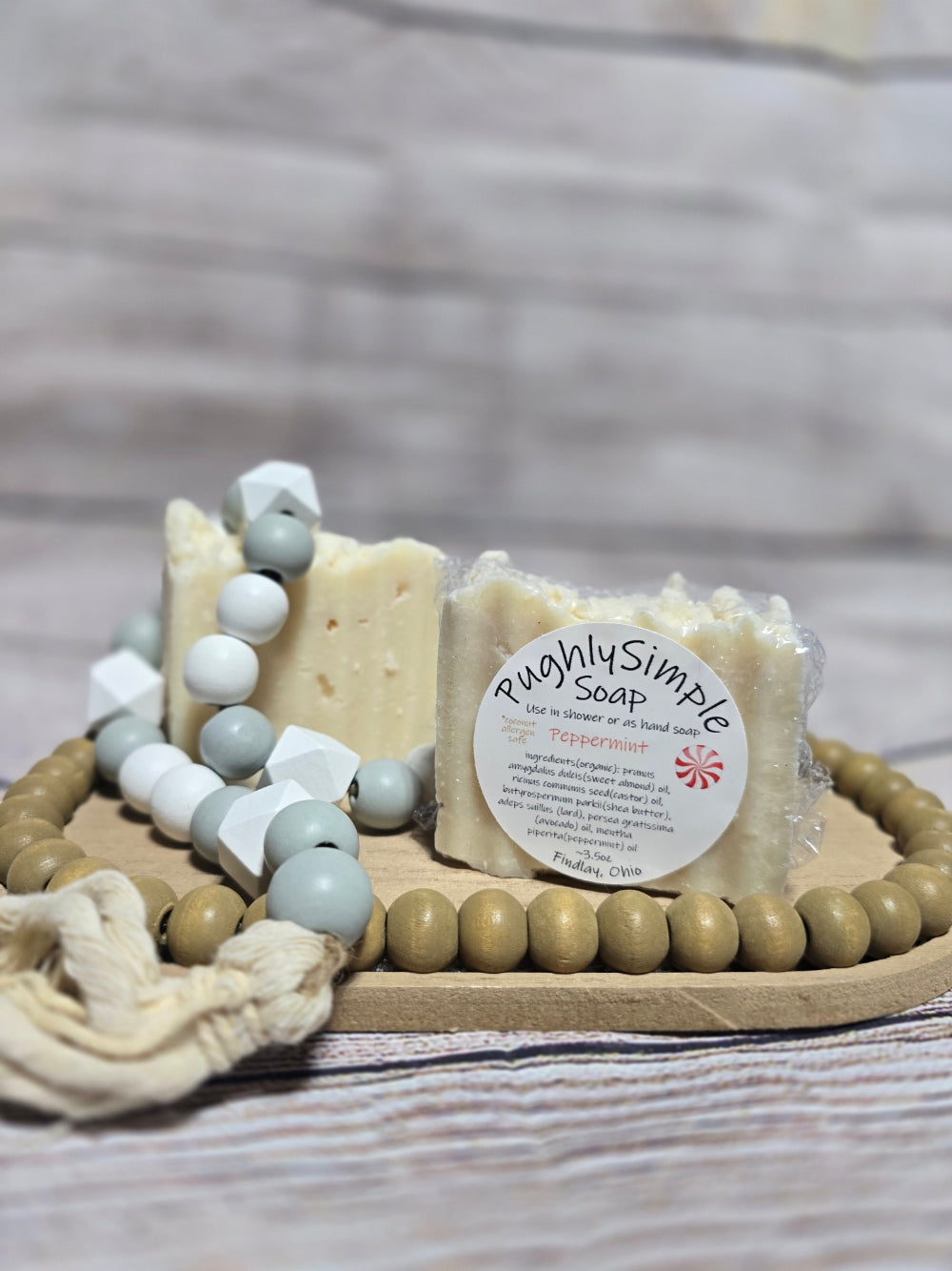 Peppermint Soap - coconut allergen friendly**