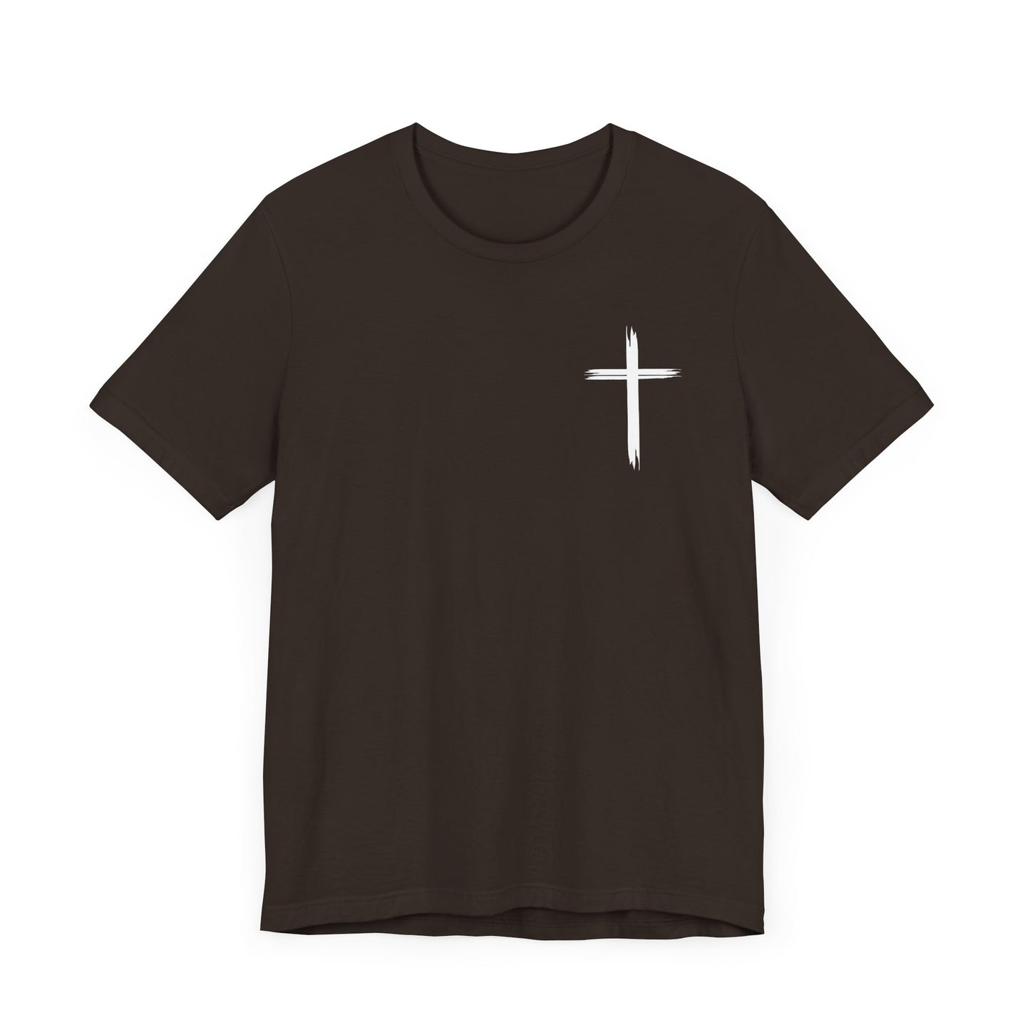 Cross front | Jesus sunburst back - Unisex Jersey Short Sleeve Tee