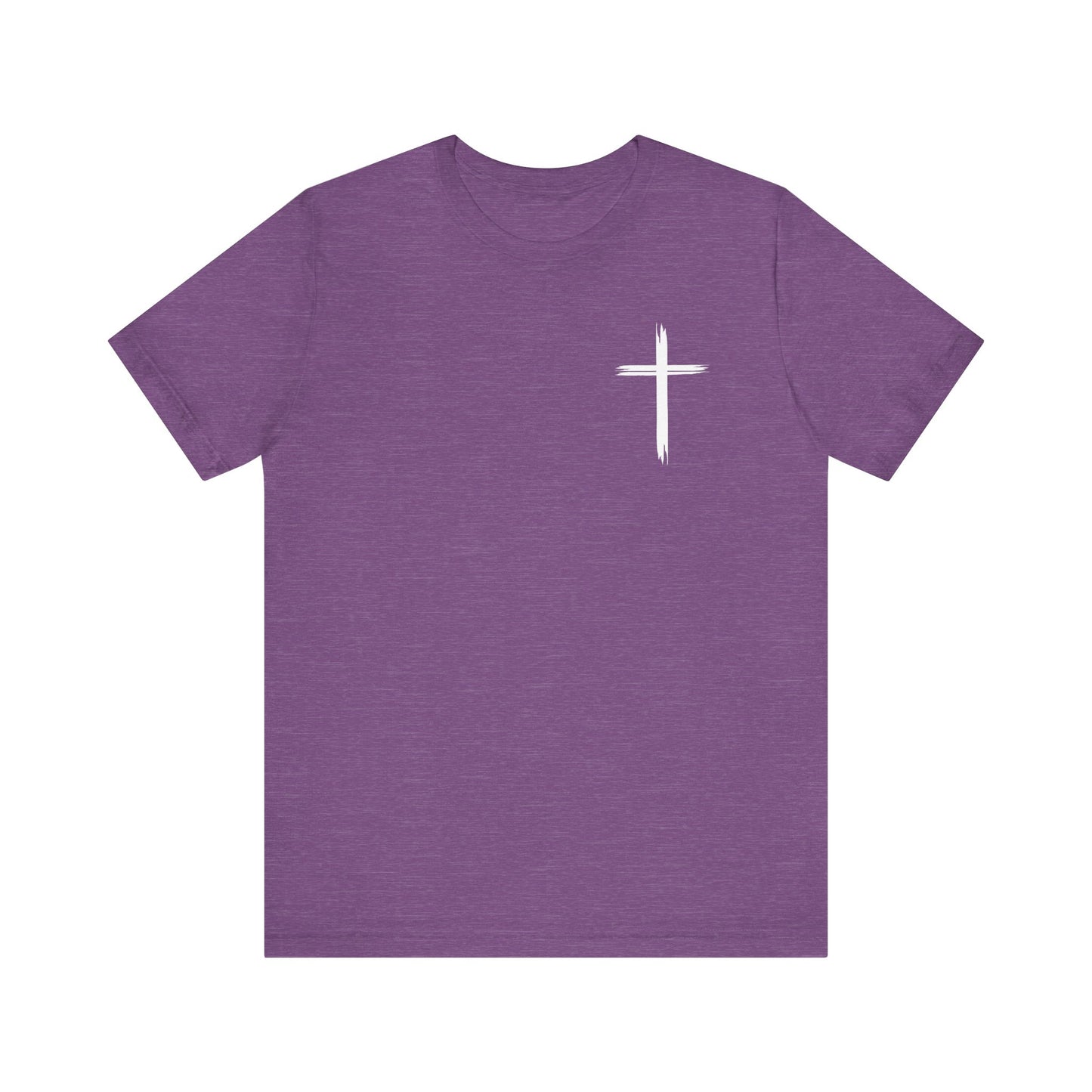 Cross front | Jesus sunburst back - Unisex Jersey Short Sleeve Tee