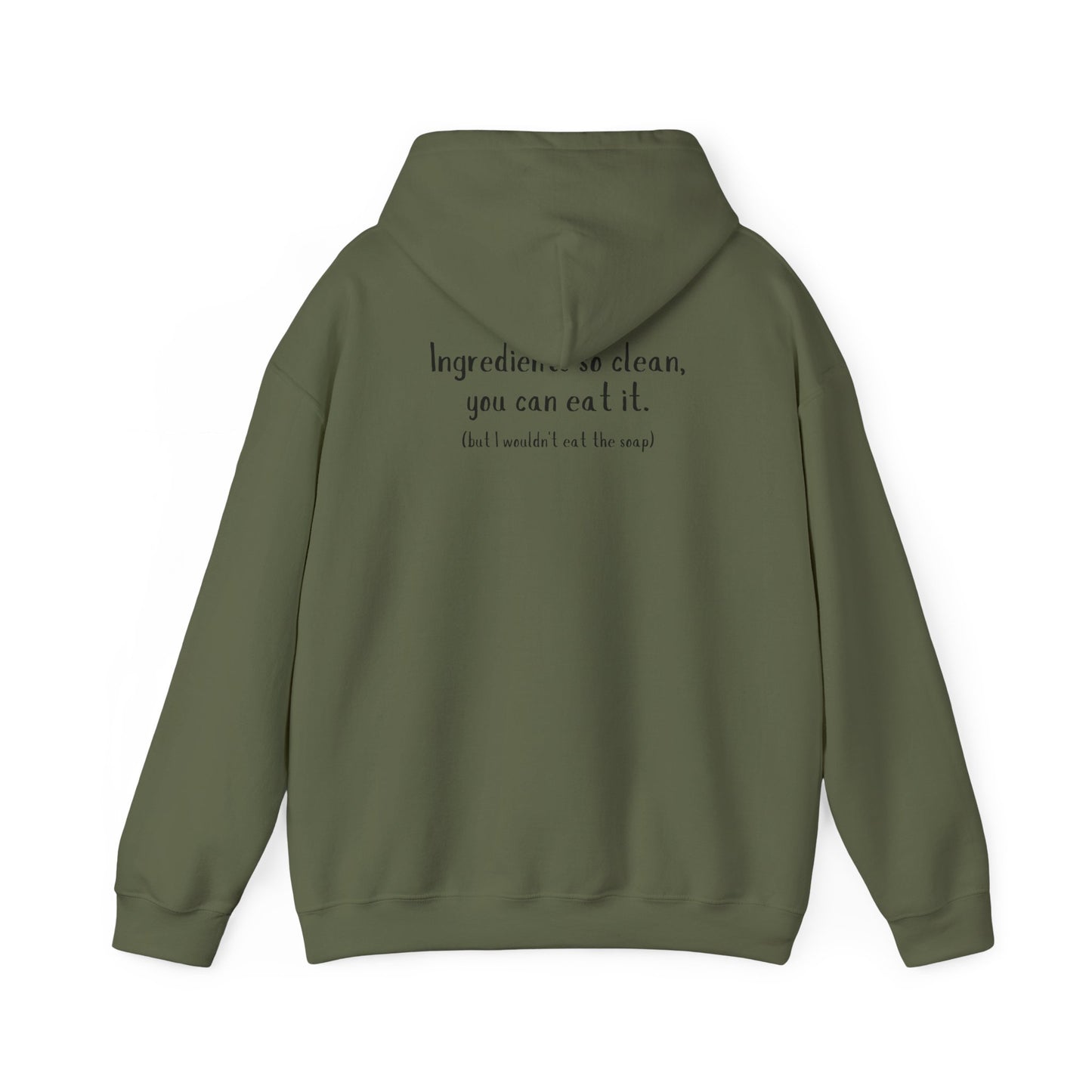Unisex Heavy Blend™ Hooded Sweatshirt w/ back writing