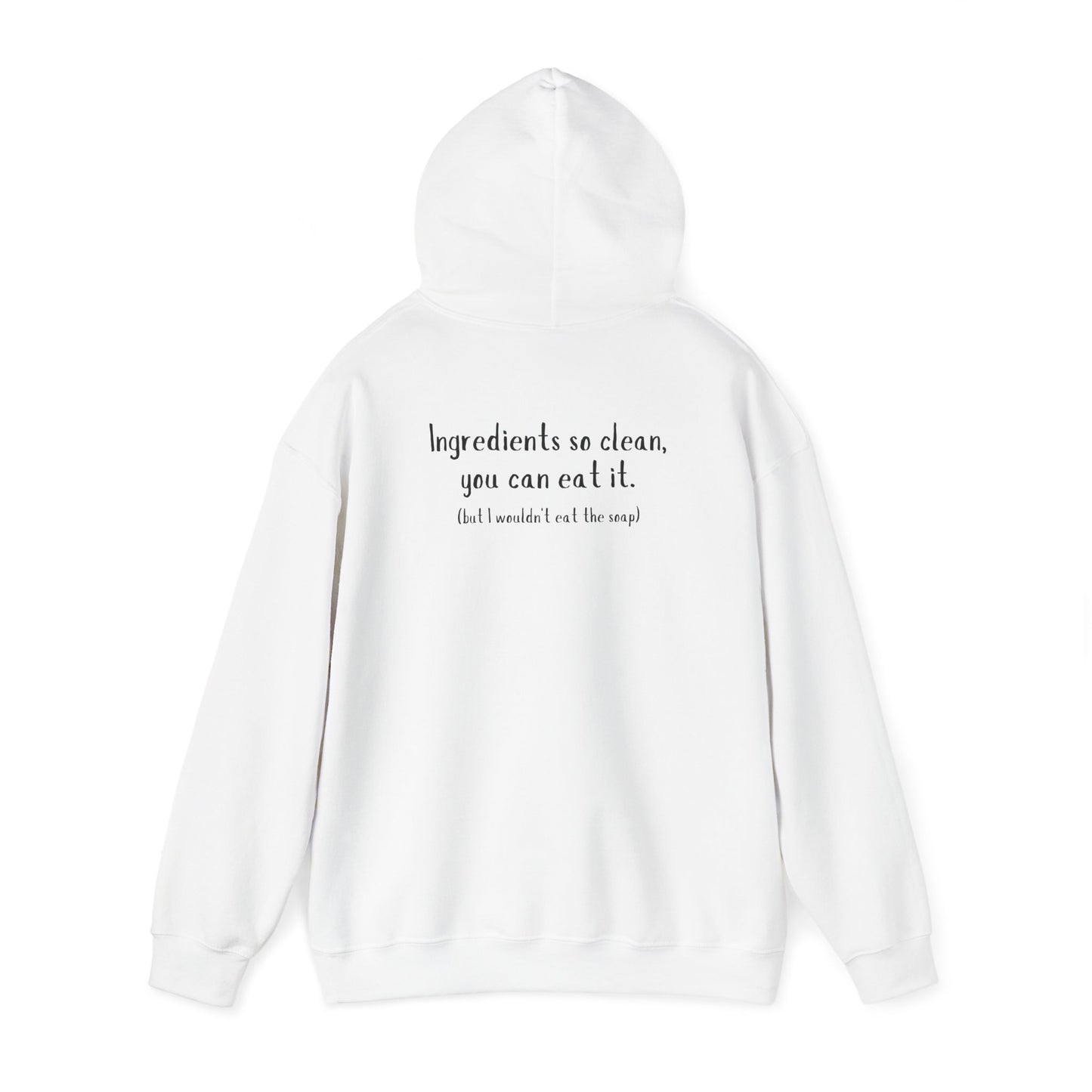 Unisex Heavy Blend™ Hooded Sweatshirt w/ back writing