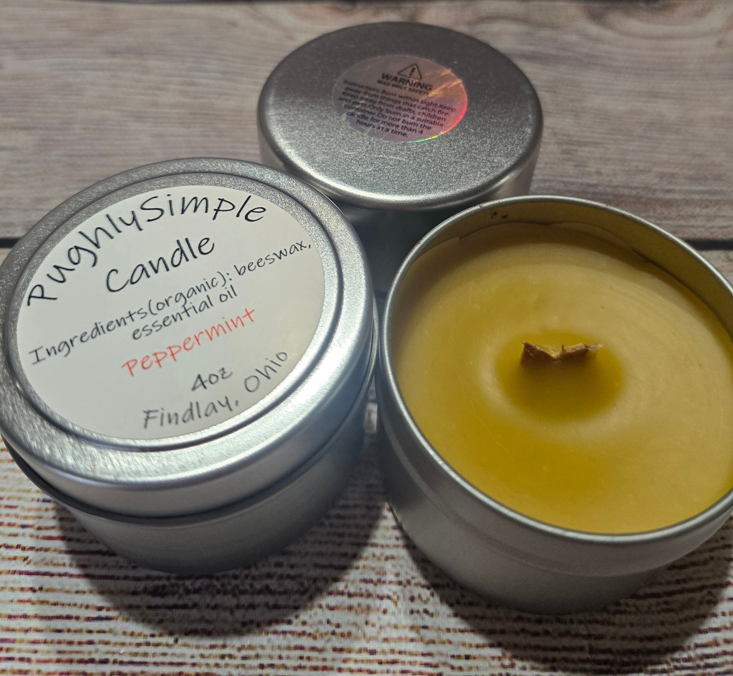 Organic Beeswax Candles
