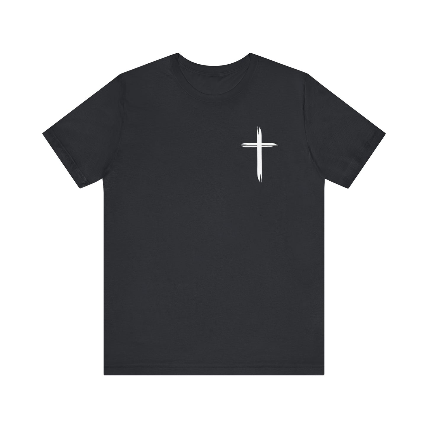 Cross front | Jesus sunburst back - Unisex Jersey Short Sleeve Tee