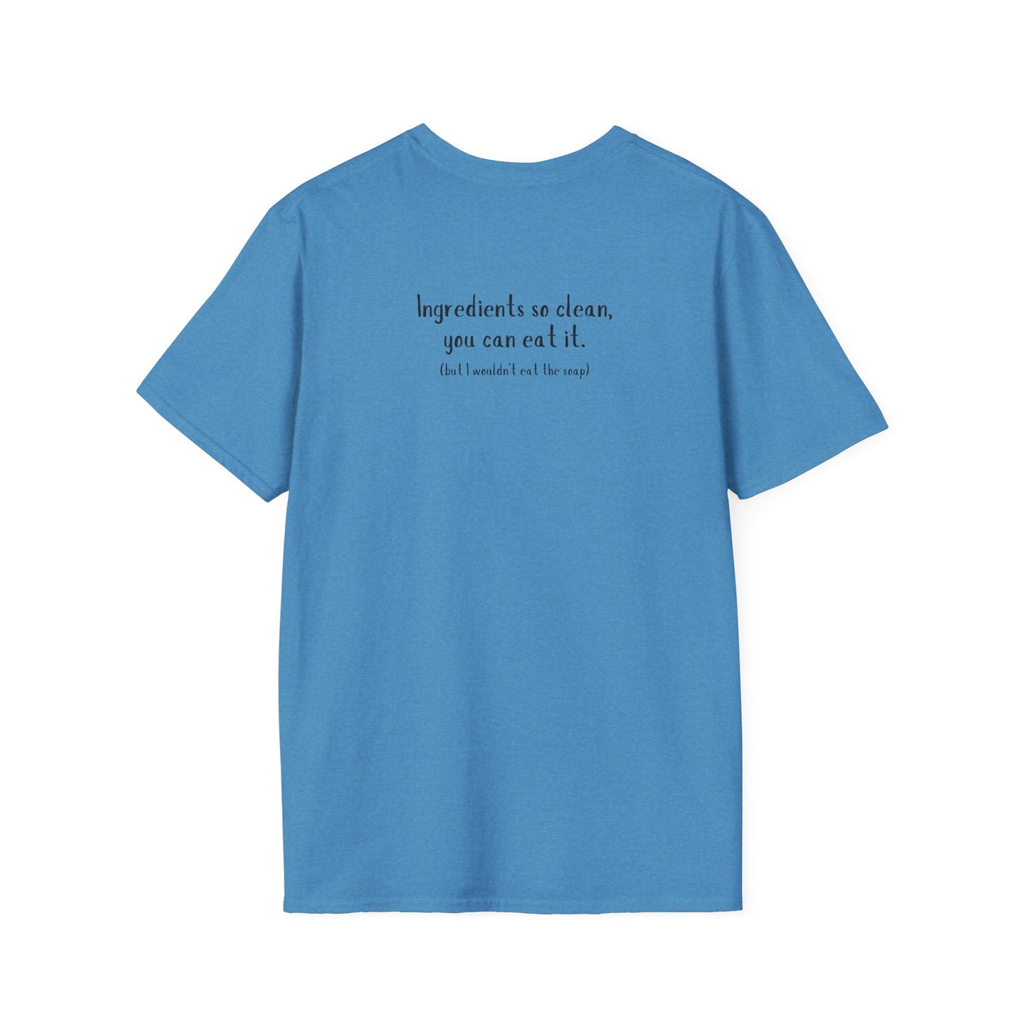 Unisex Softstyle T-Shirt w/back writing