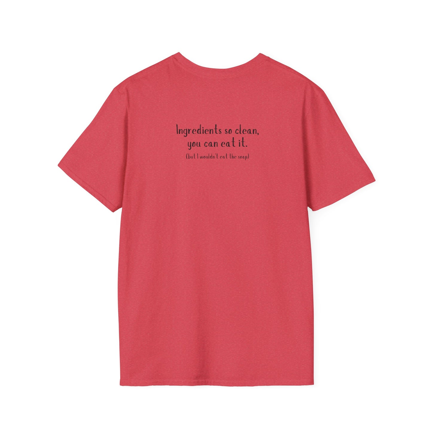 Unisex Softstyle T-Shirt w/back writing