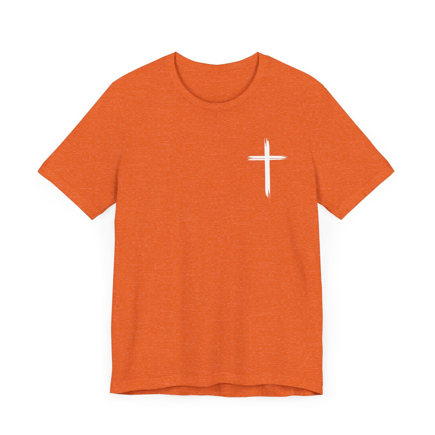 Cross front | Jesus sunburst back - Unisex Jersey Short Sleeve Tee
