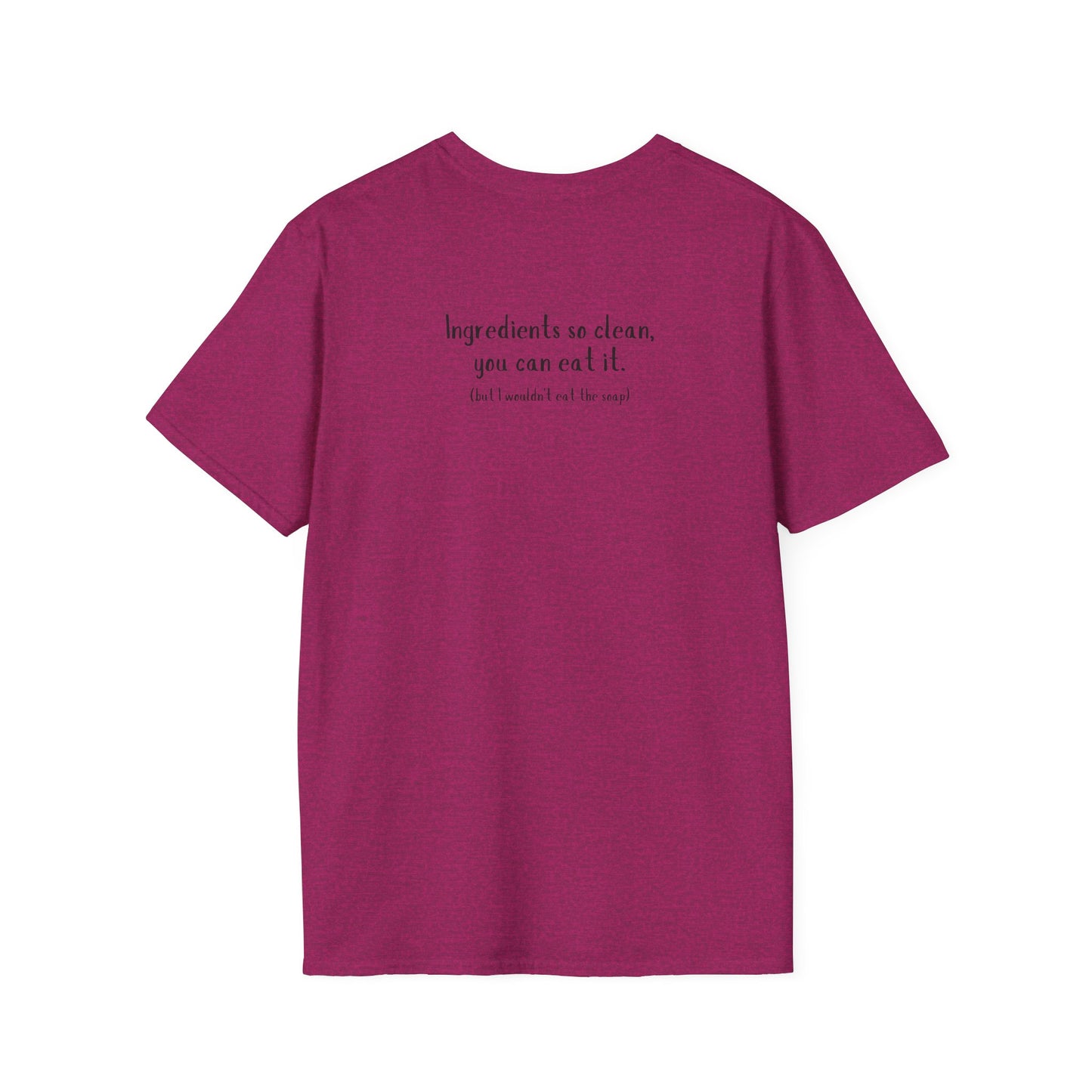 Unisex Softstyle T-Shirt w/back writing