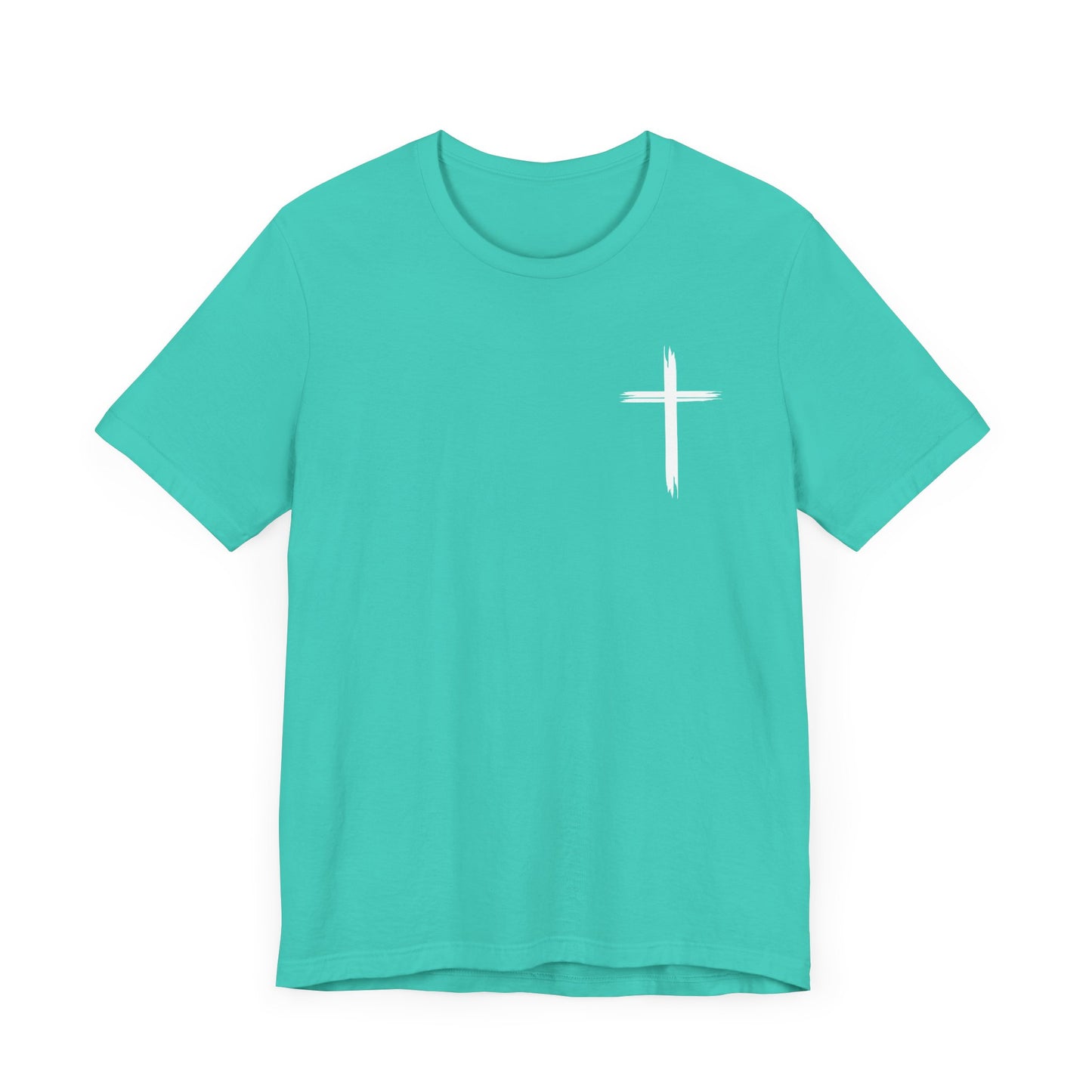 Cross front | Jesus sunburst back - Unisex Jersey Short Sleeve Tee