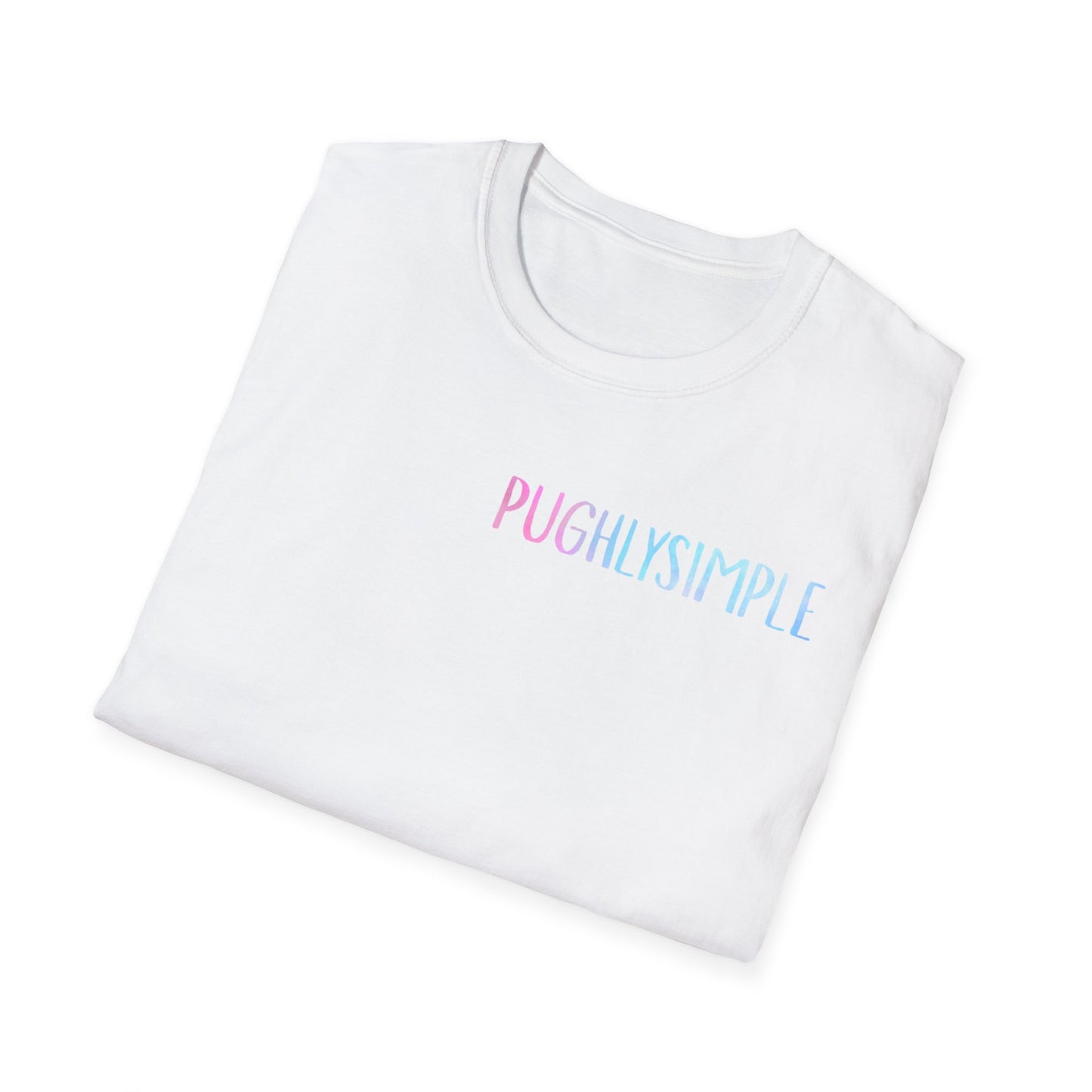 Unisex Softstyle T-Shirt w/back writing