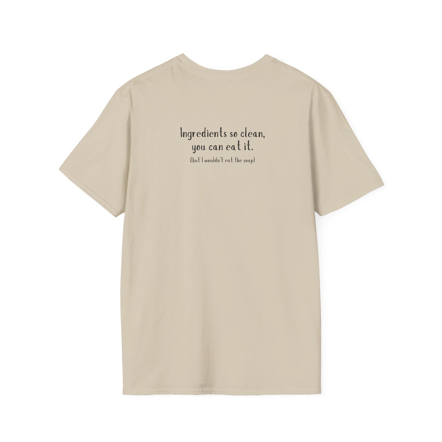 Unisex Softstyle T-Shirt w/back writing