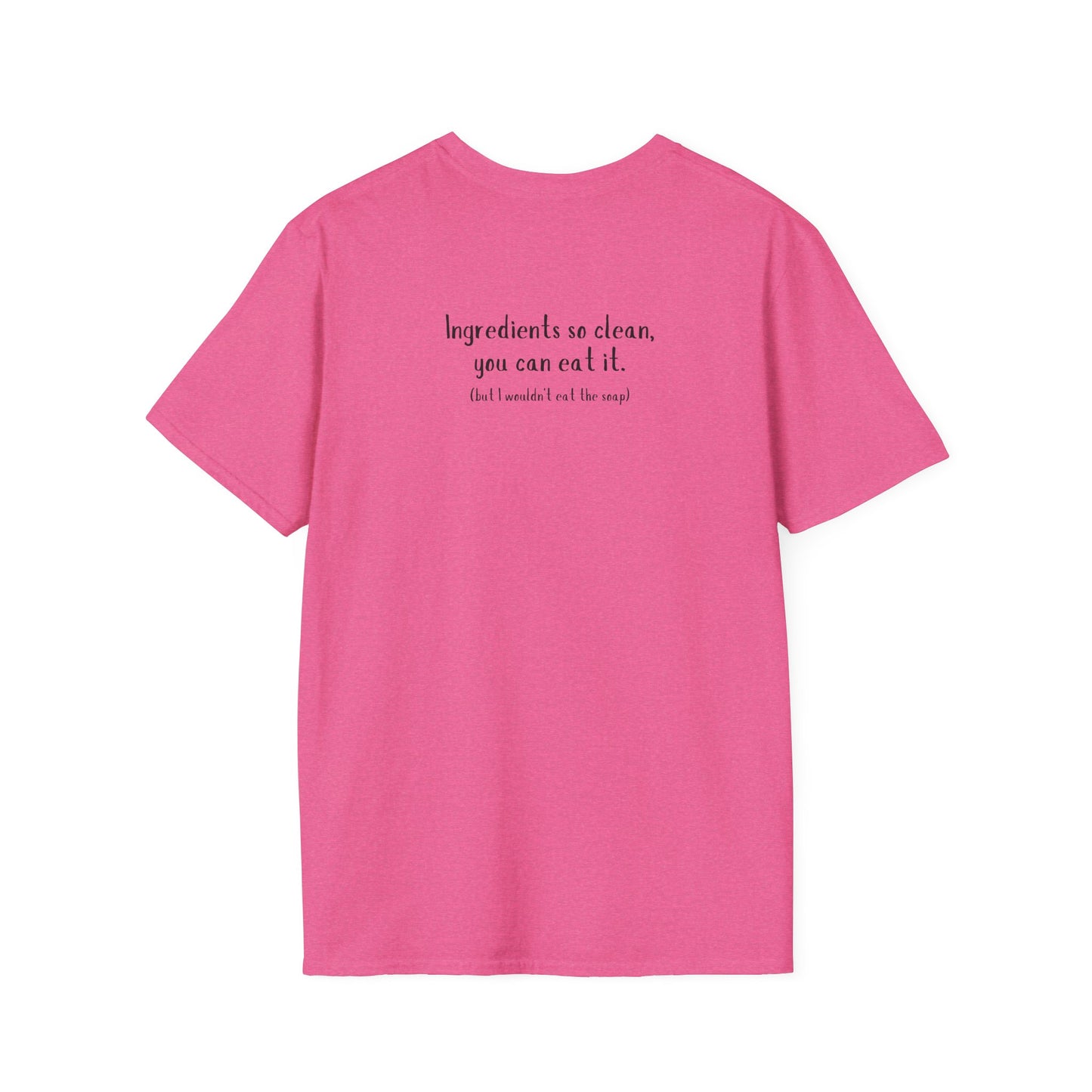 Unisex Softstyle T-Shirt w/back writing