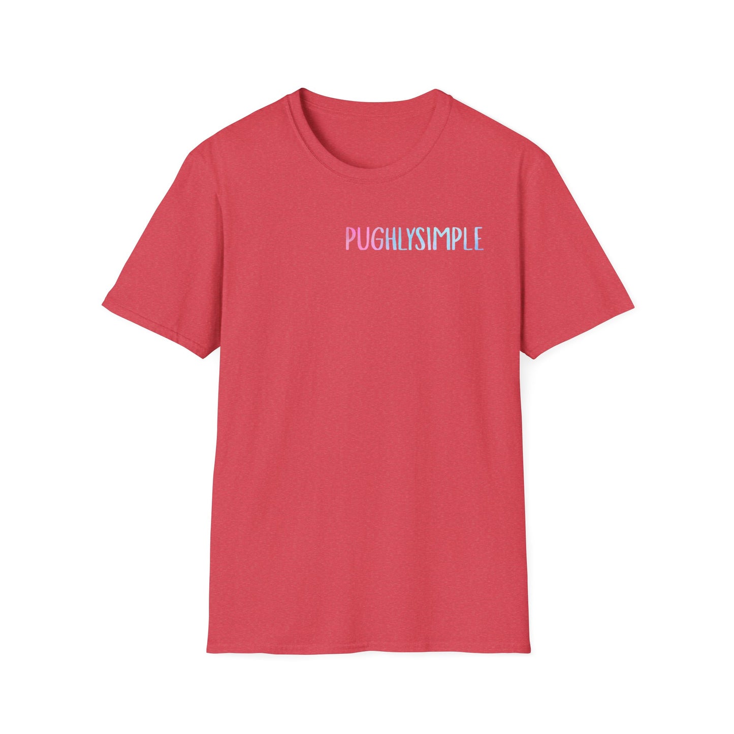 Unisex Softstyle T-Shirt w/back writing