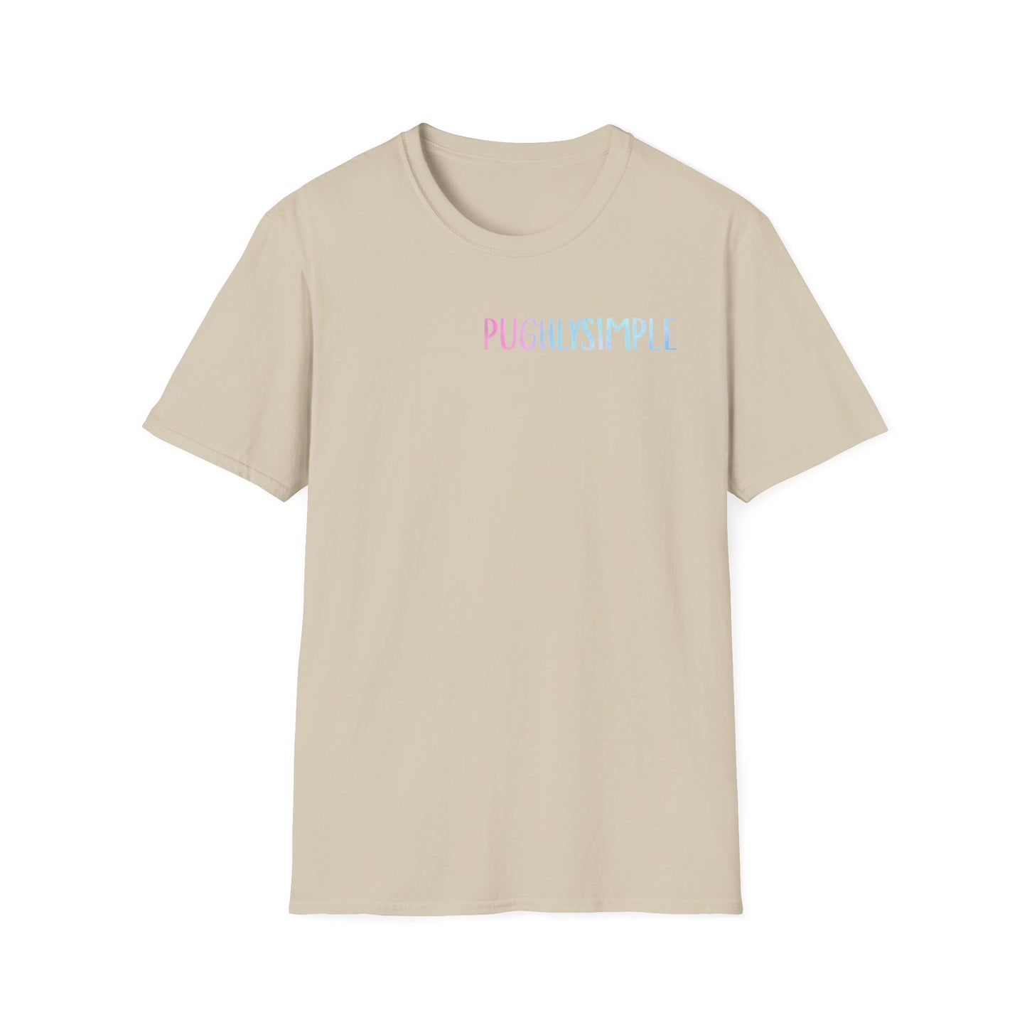 Unisex Softstyle T-Shirt w/back writing
