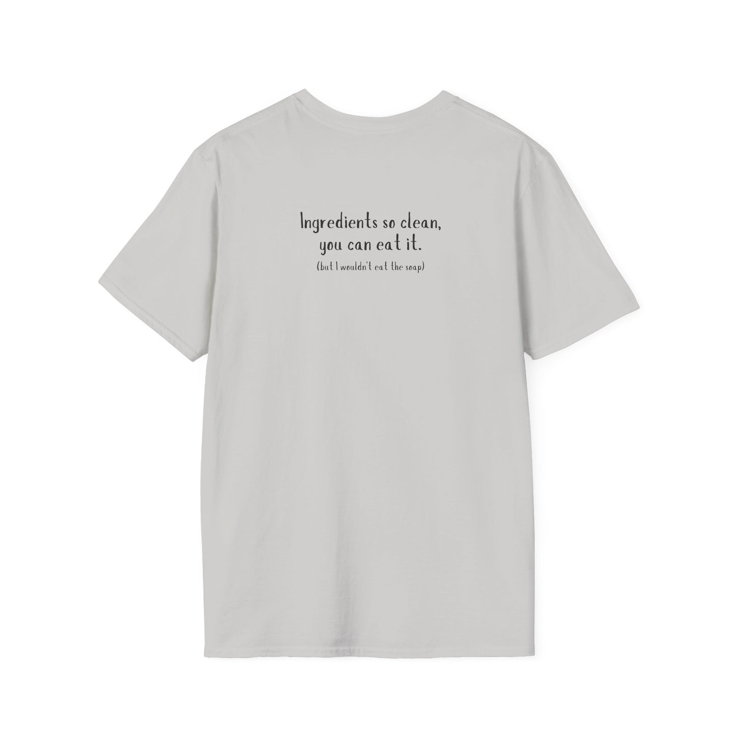 Unisex Softstyle T-Shirt w/back writing
