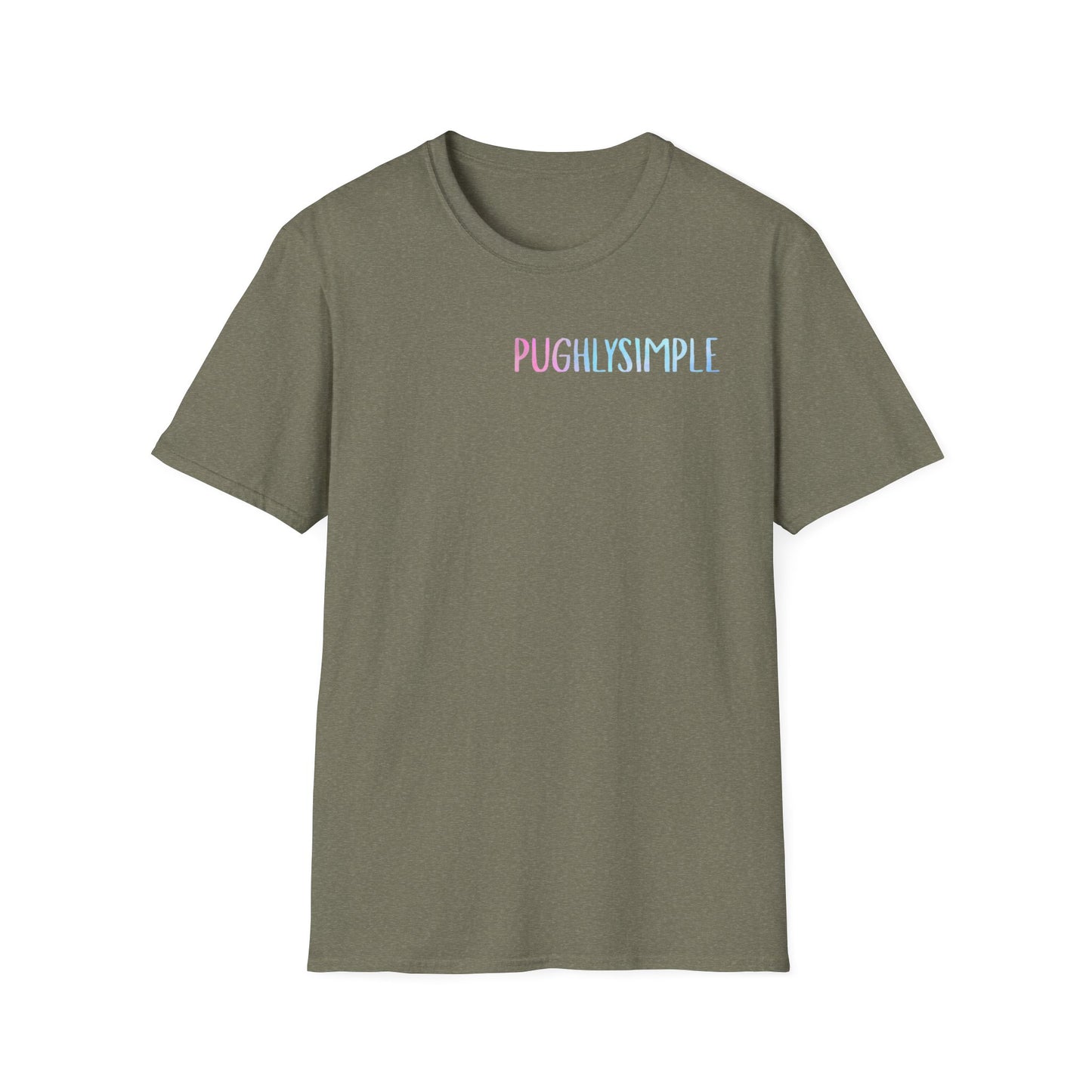 Unisex Softstyle T-Shirt w/back writing